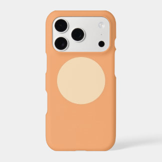 Flat Minimalist Moon Phase Phone Case - Warm Terra