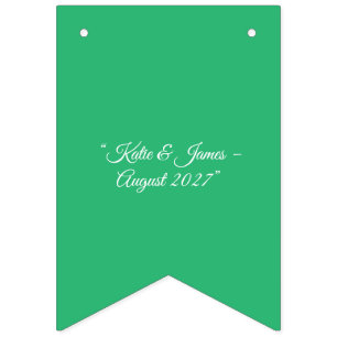 Flat Mint Green Background – Wedding Design Bunting