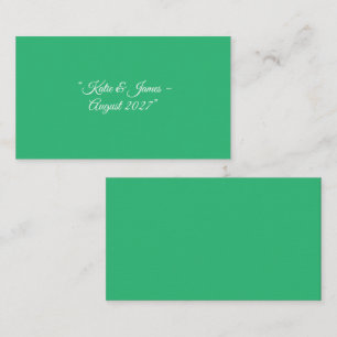 Flat Mint Green Background – Wedding Design Enclosure Card