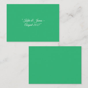 Flat Mint Green Background – Wedding Design Enclosure Card