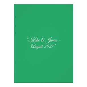 Flat Mint Green Background – Wedding Design Poster