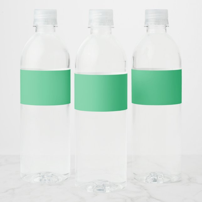 Flat Mint Green Texture Background for Design Water Bottle Label (Bottles)