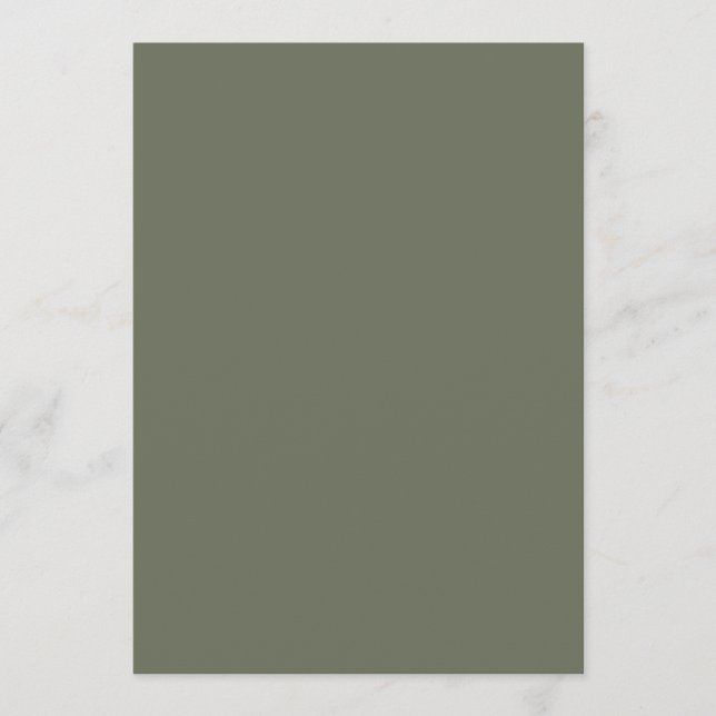 Flat Moss Green Advice Card – Customisable (Front)
