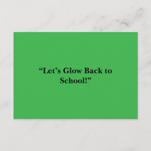 Flat Neon Green Background – School Texture Enclosure Card