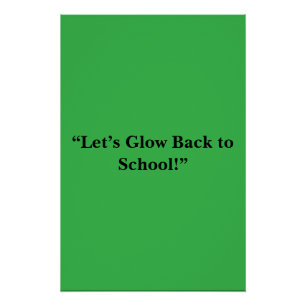 Flat Neon Green Background – School Texture Poster