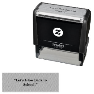 Flat Neon Green Background – School Texture Self-inking Stamp