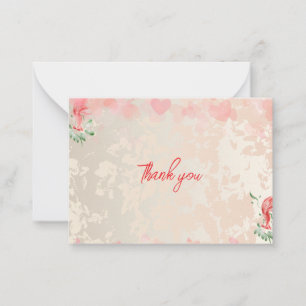 Flat note card