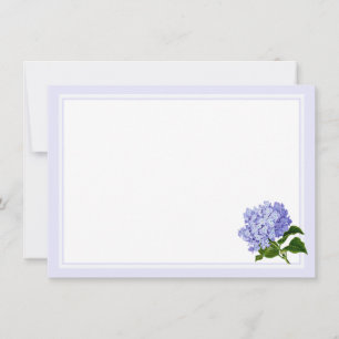 Flat Note Card-Hydrangea Card