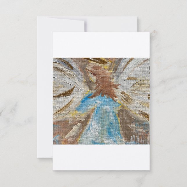 Flat Note Card Original art..angel (Front)