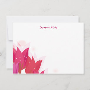 Flat Note Card-Tulips Card