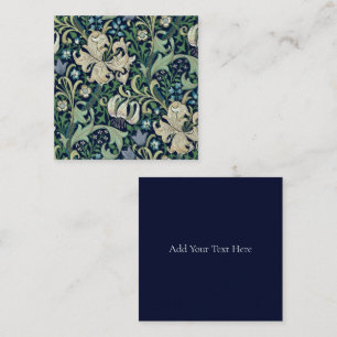 FLAT NOTE-CARD : WILLIAM MORRIS : HONEYSUCKLE CARD