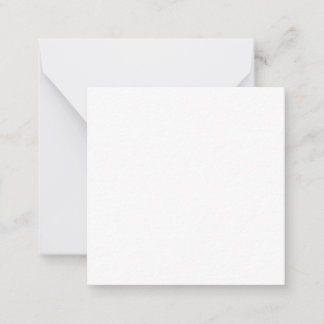 Flat Note CardCreate Your Own white  Card