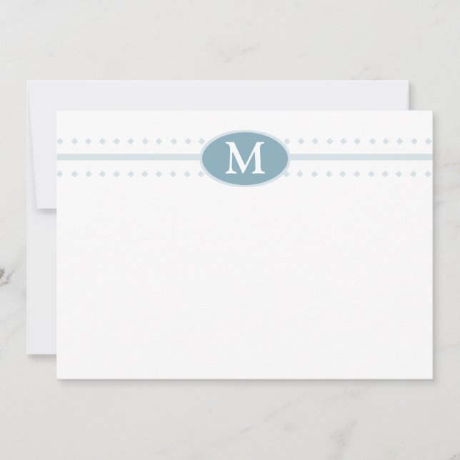 Flat Notecard Monogram (Front)