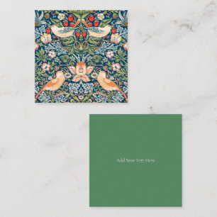FLAT NOTECARD : WILLIAM MORRIS STRAWBERRY THIEVES