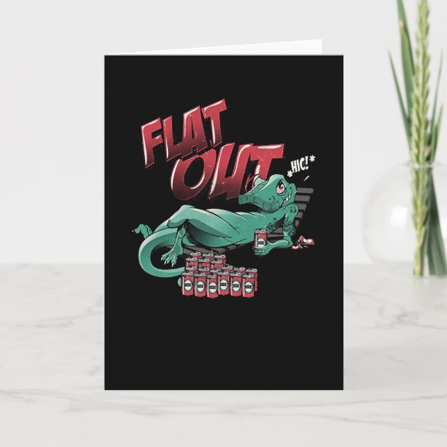 Flat Out Lizard Card (Front)