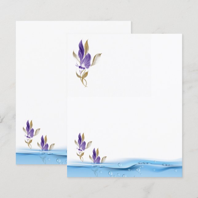 Flat paper sheets  (Front/Back)