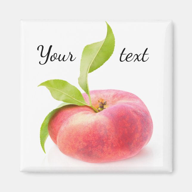 Flat peach magnet (Front)