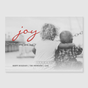 Flat Photo Christmas Joy Kids Custom Holiday Photo