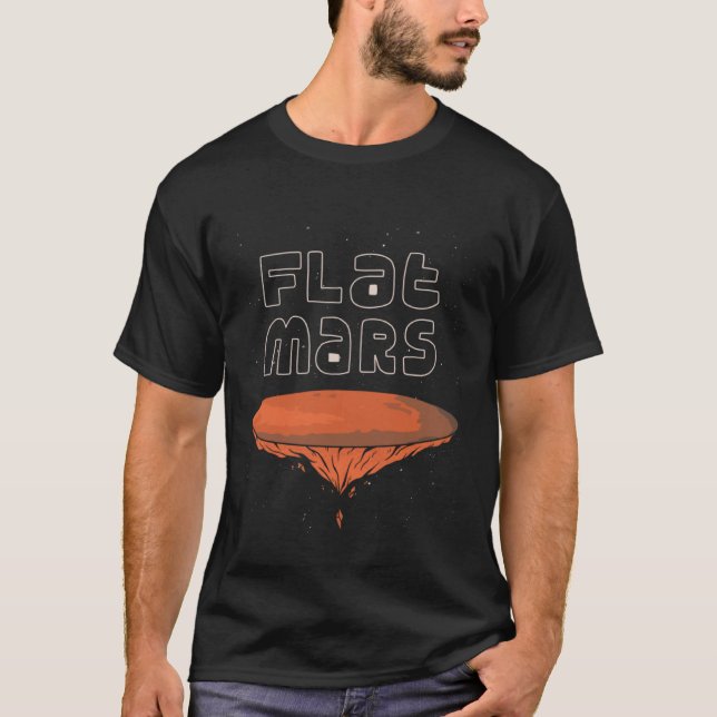 Flat planet-mars funny Pullover Hoodie (Front)
