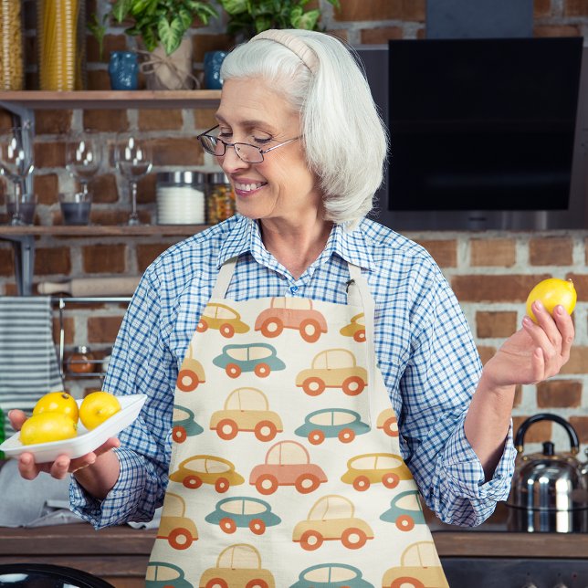 Flat Retro Cars Apron (Creator Uploaded)