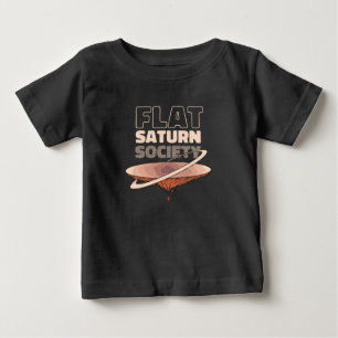 Flat Saturn Society Science Design Baby T-Shirt