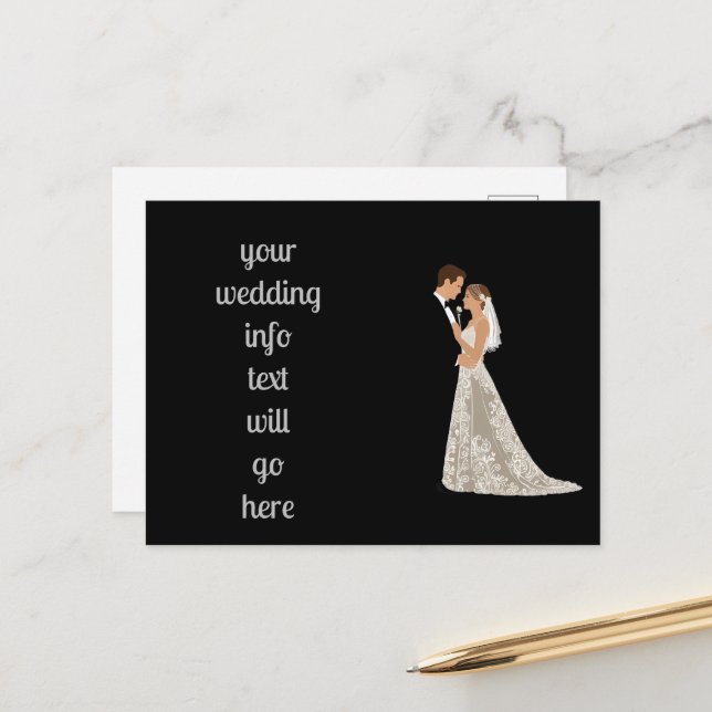 Flat Save The Date Card (Front/Back In Situ)