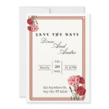 Flat Save The Date Card