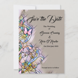 Flat Save The Date Card