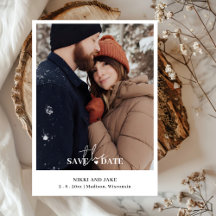 Flat Save The Date Card