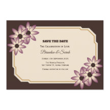 Flat Save The Date Card