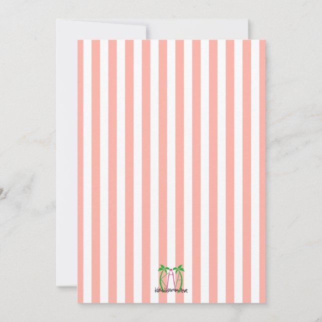 Flat Save The Date Card (Back)