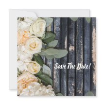 Flat Save The Date Card Rustic