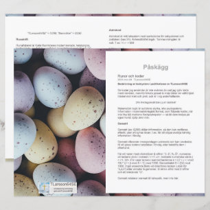 Flat sheets of paper — Sheet ・ Easter eggs