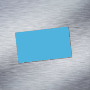 Flat Sky Blue Background for Web & Print Magnetic Business Card