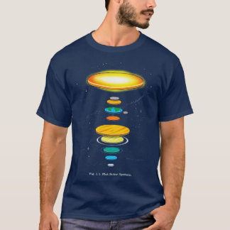Flat Solar System T-Shirt