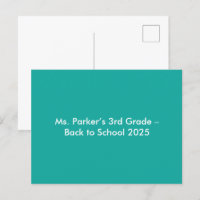 Flat Teal Background – Back-to-School Texture
