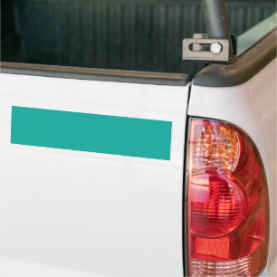 Flat Teal Background Texture Bumper Sticker