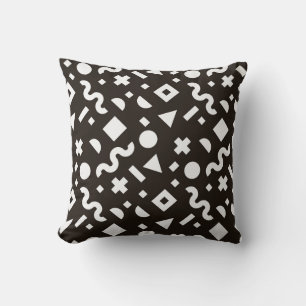 Flat texture of geometric colourful shapes. Monoch Cushion