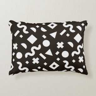 Flat texture of geometric colourful shapes. Monoch Decorative Cushion