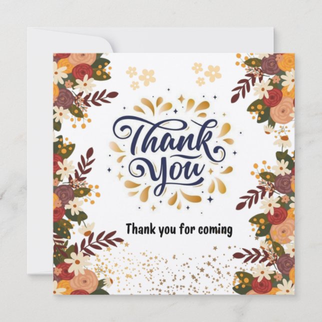 Flat Thank You Card (Front)