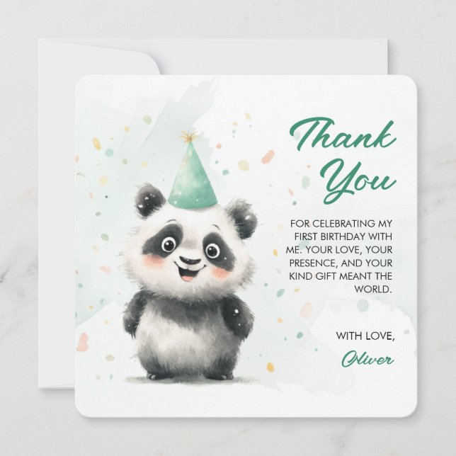 Flat Thank You Card (Front)