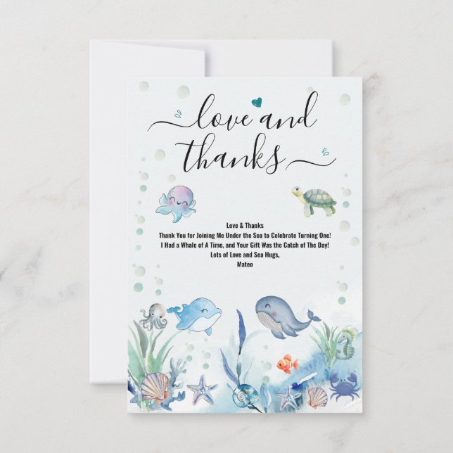 Flat Thank You Card (Back)