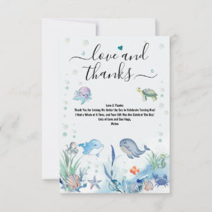 Flat Thank You Card