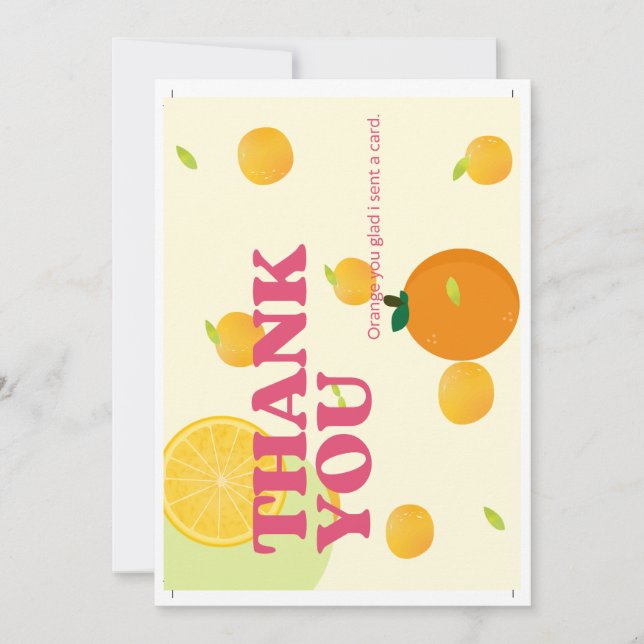 Flat Thank You Card (Front)