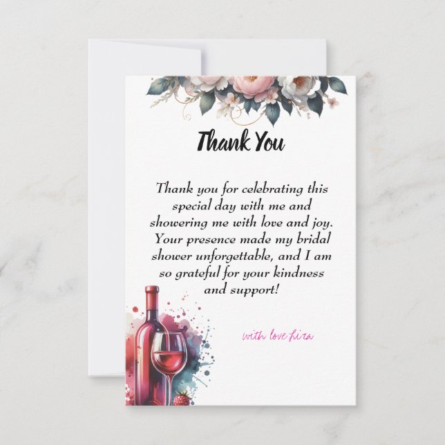 Flat Thank You Card (Front)