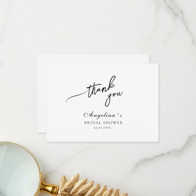 Flat Thank You Card (Front/Back In Situ)