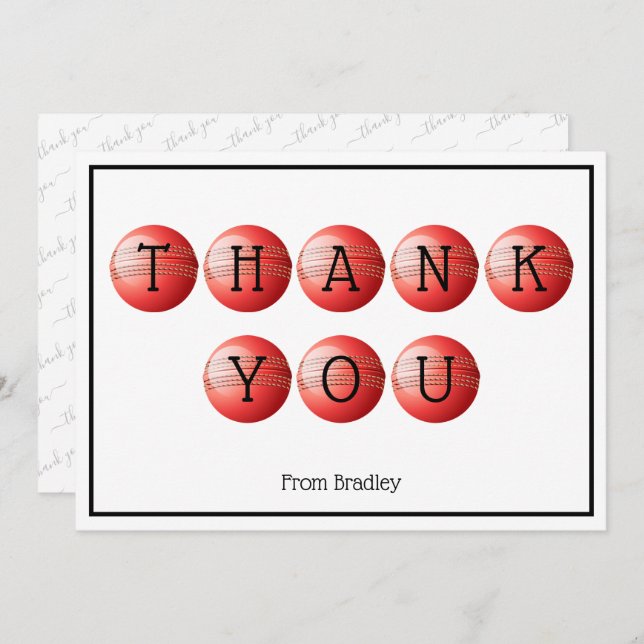 Flat Thank You Card (Front/Back)