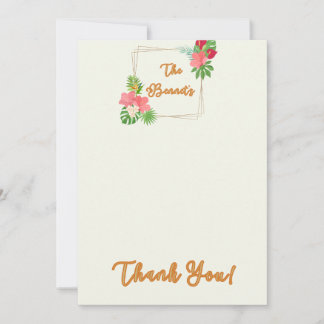 Flat Thank You Card