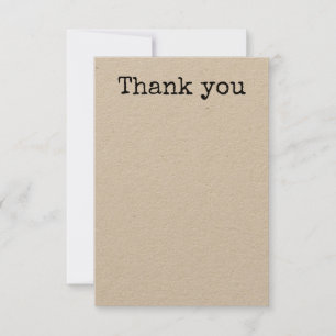 Flat Thank You Card