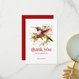 Flat Thank You Card